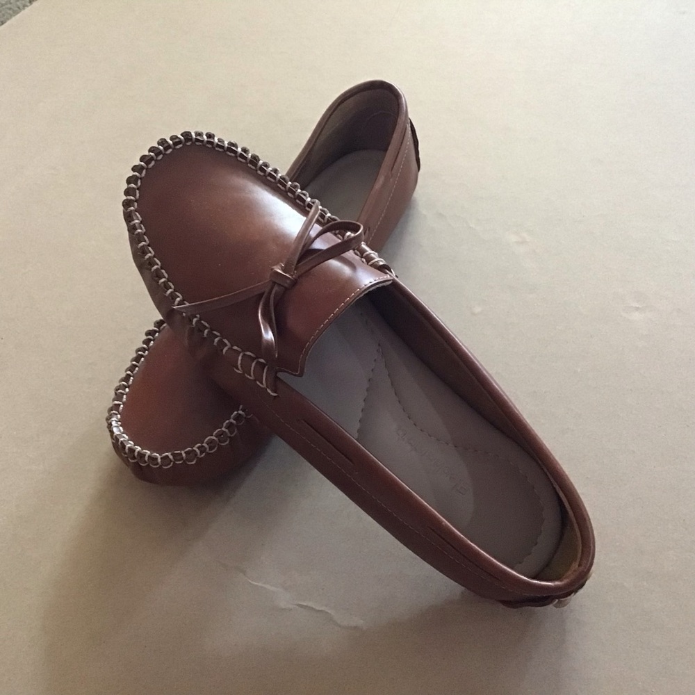 Elephantito Unisex Driver Loafers Natural Brown Size US youth 6 Premium Leather - Picture 3 of 8